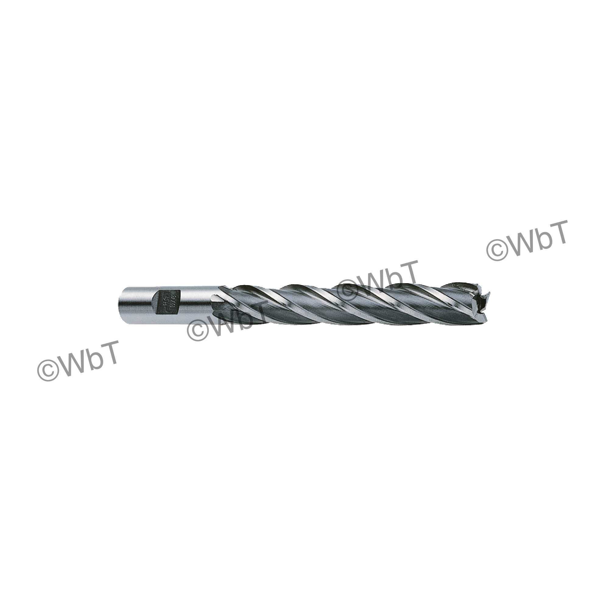 1/4 Multi Flute Non Center Cutting X-Long End Mill