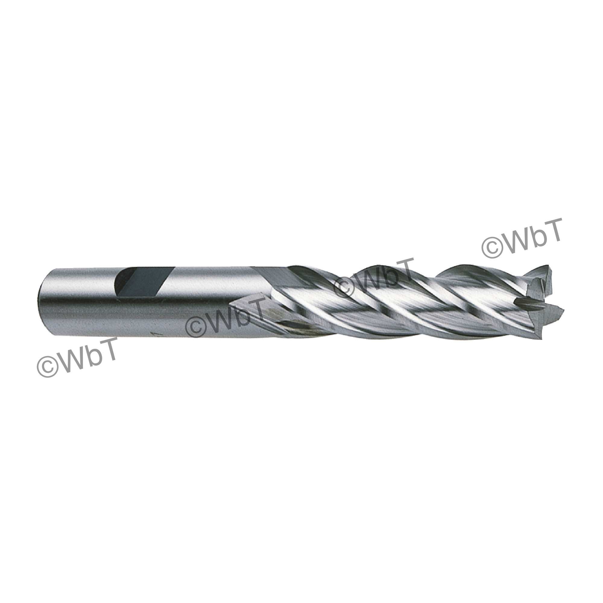 1/4 Multi Flute Center Cutting Long High Speed Steel End Mill