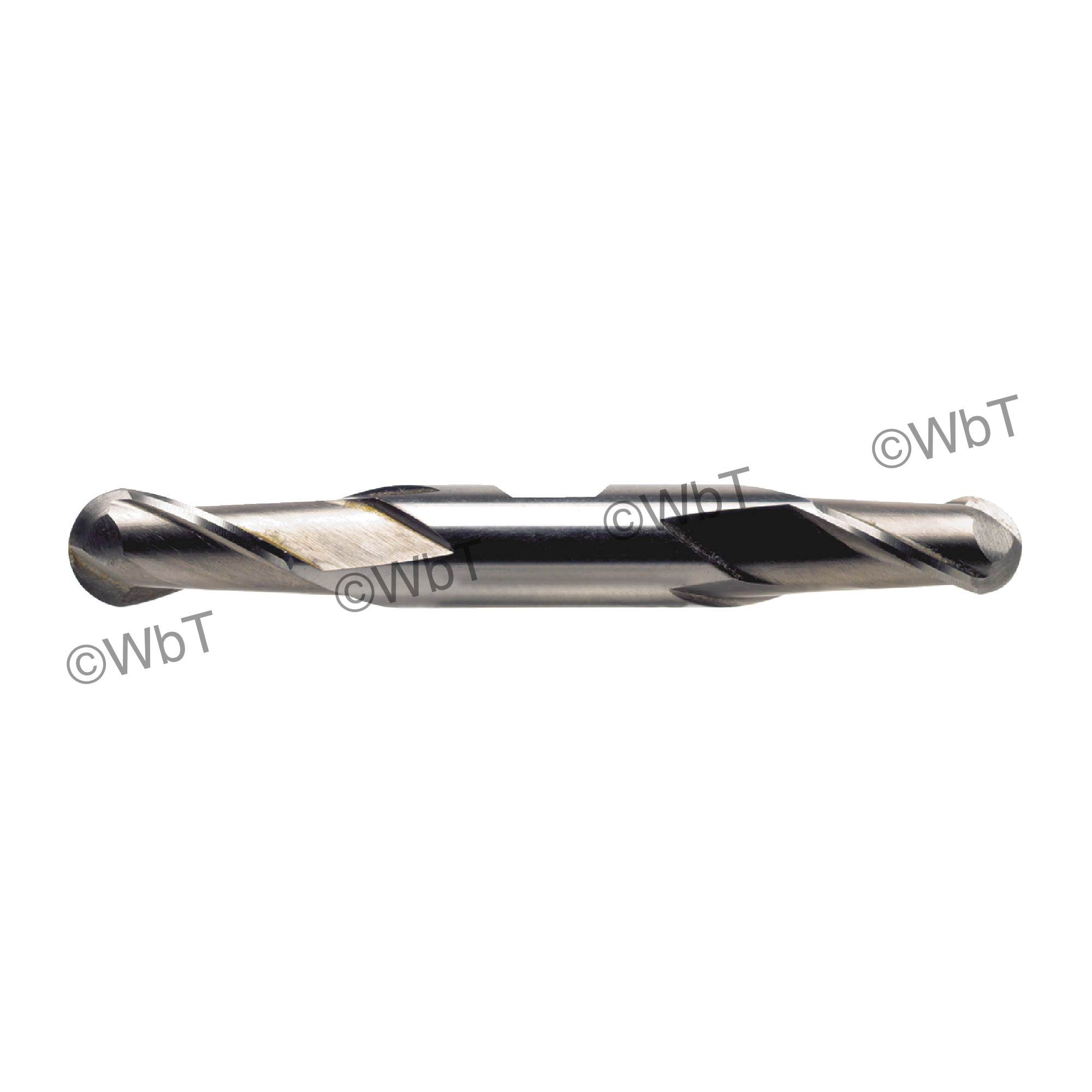 2 Flute High Speed Steel Ball End Double End Mill