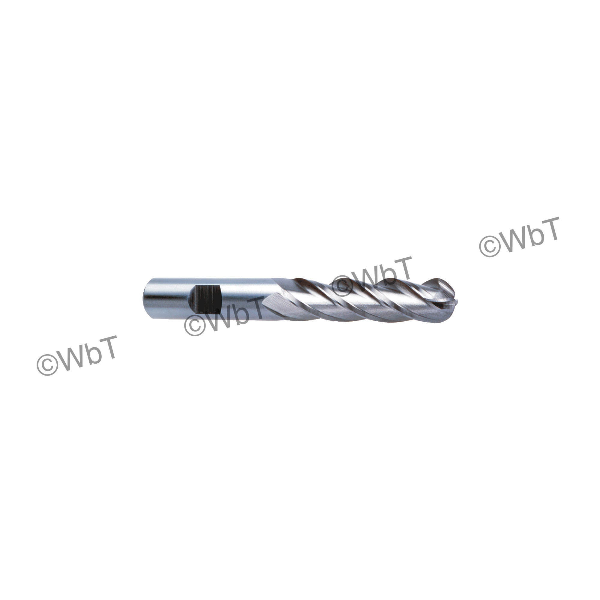 4 Flute High Speed Steel Ball End Single End Mill
