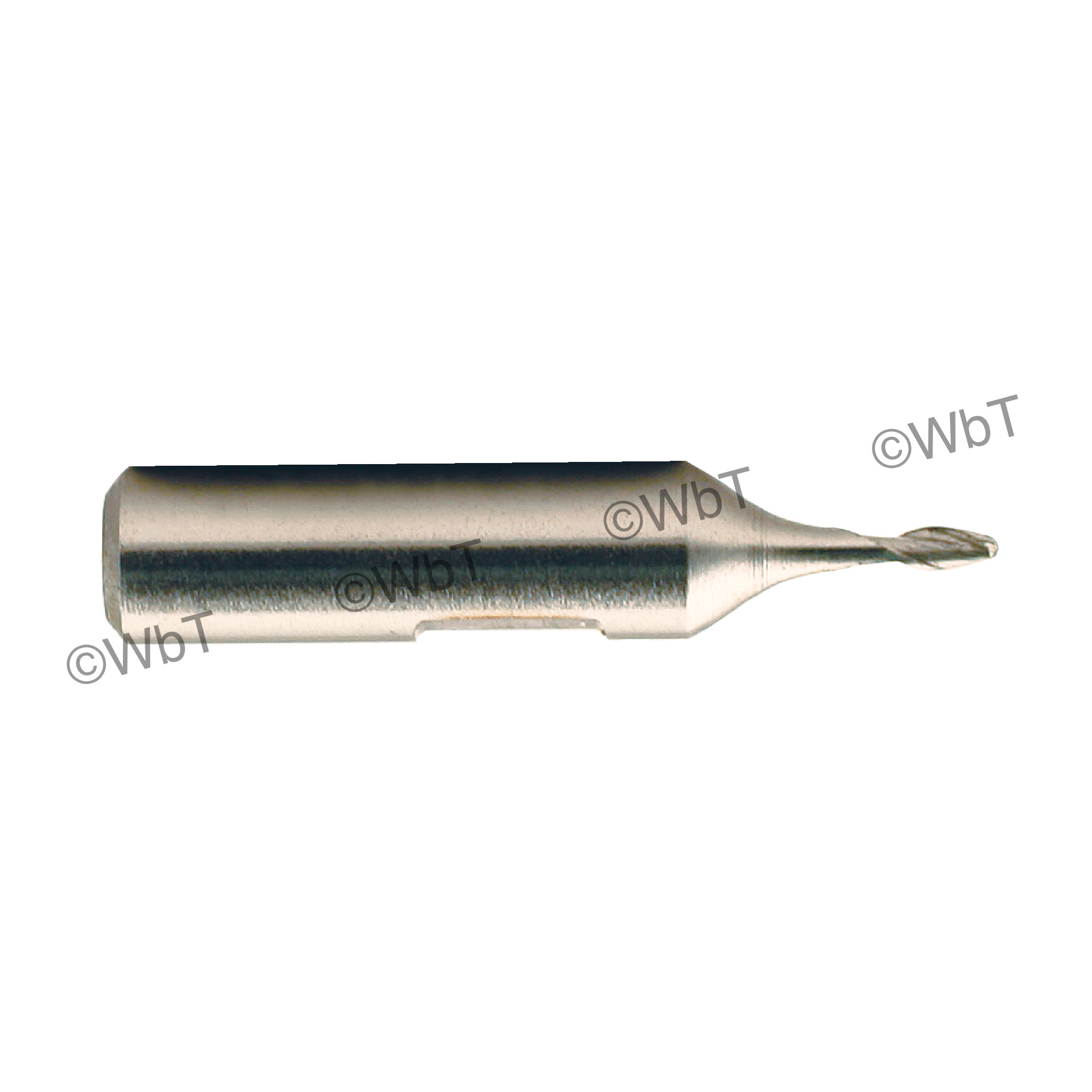 2 Flute High Speed Steel Ball-Nosed Single End Mill