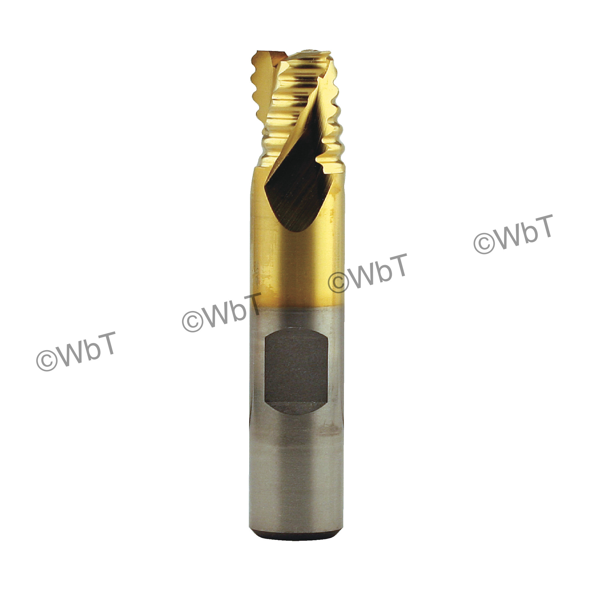 3 Flute M42 8% Cobalt Round Pitch Stub Length Roughing Single End Mill