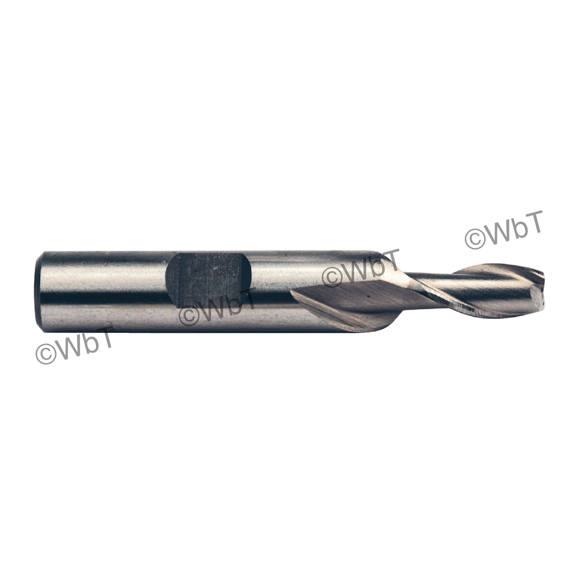 1/4 2 Flute High Speed Steel Center Cutting Single End Mill