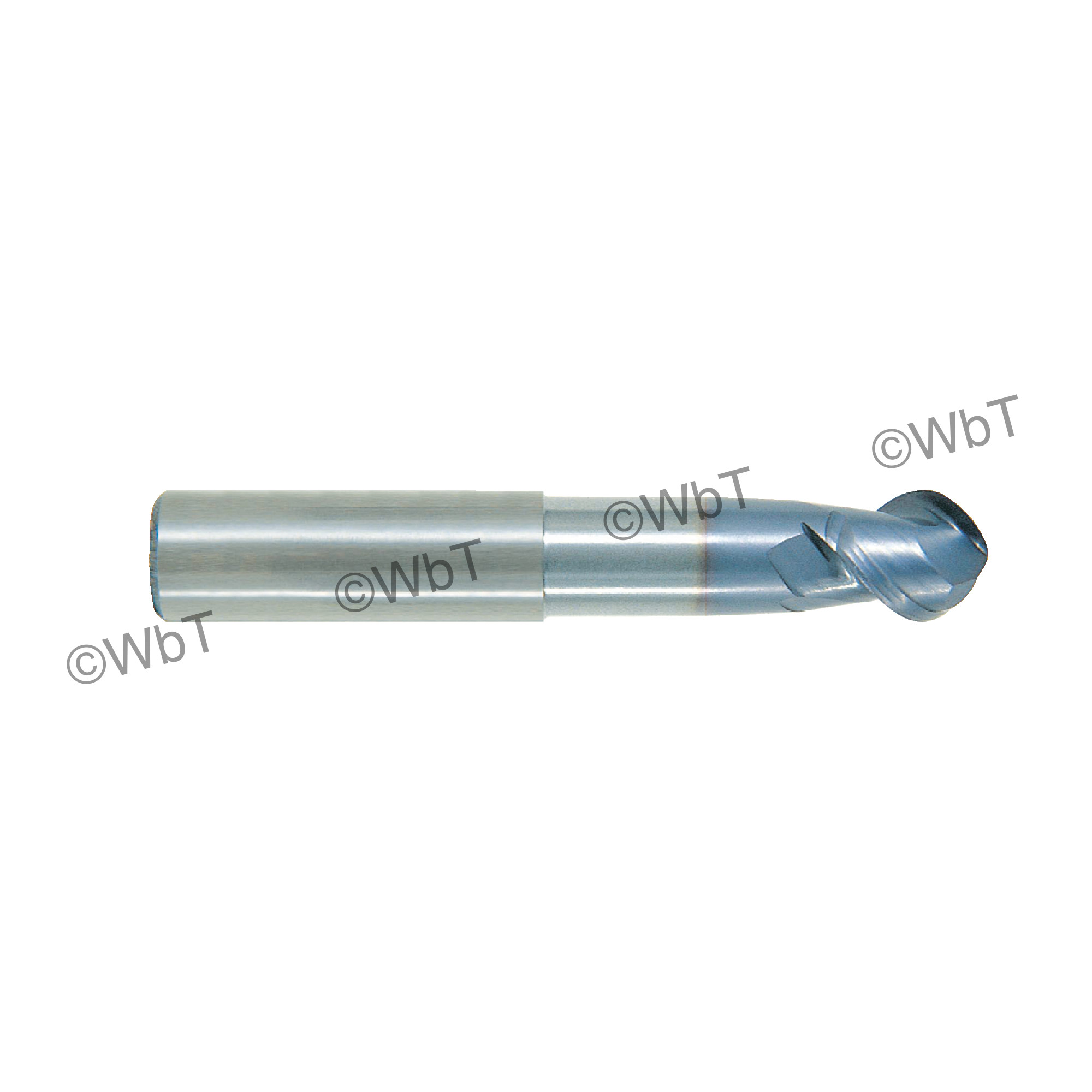 2 Flute SUPER CEED&#174; Solid Carbide 50&#176; Helix TiCN Coated Ball End Single End Mill For Aluminum
