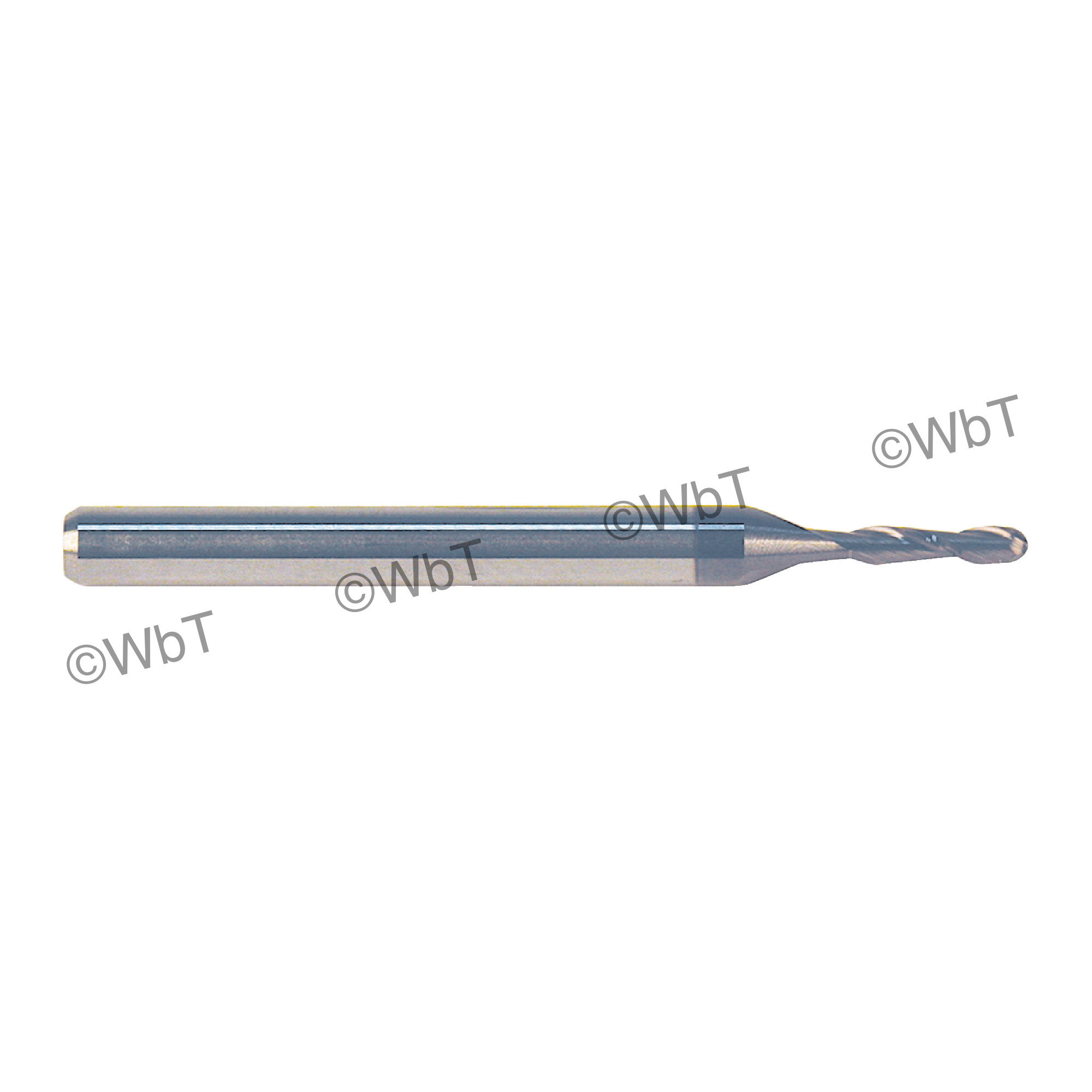 2 Flute TiALN Coated Solid Carbide Ball Nose Single End Mill