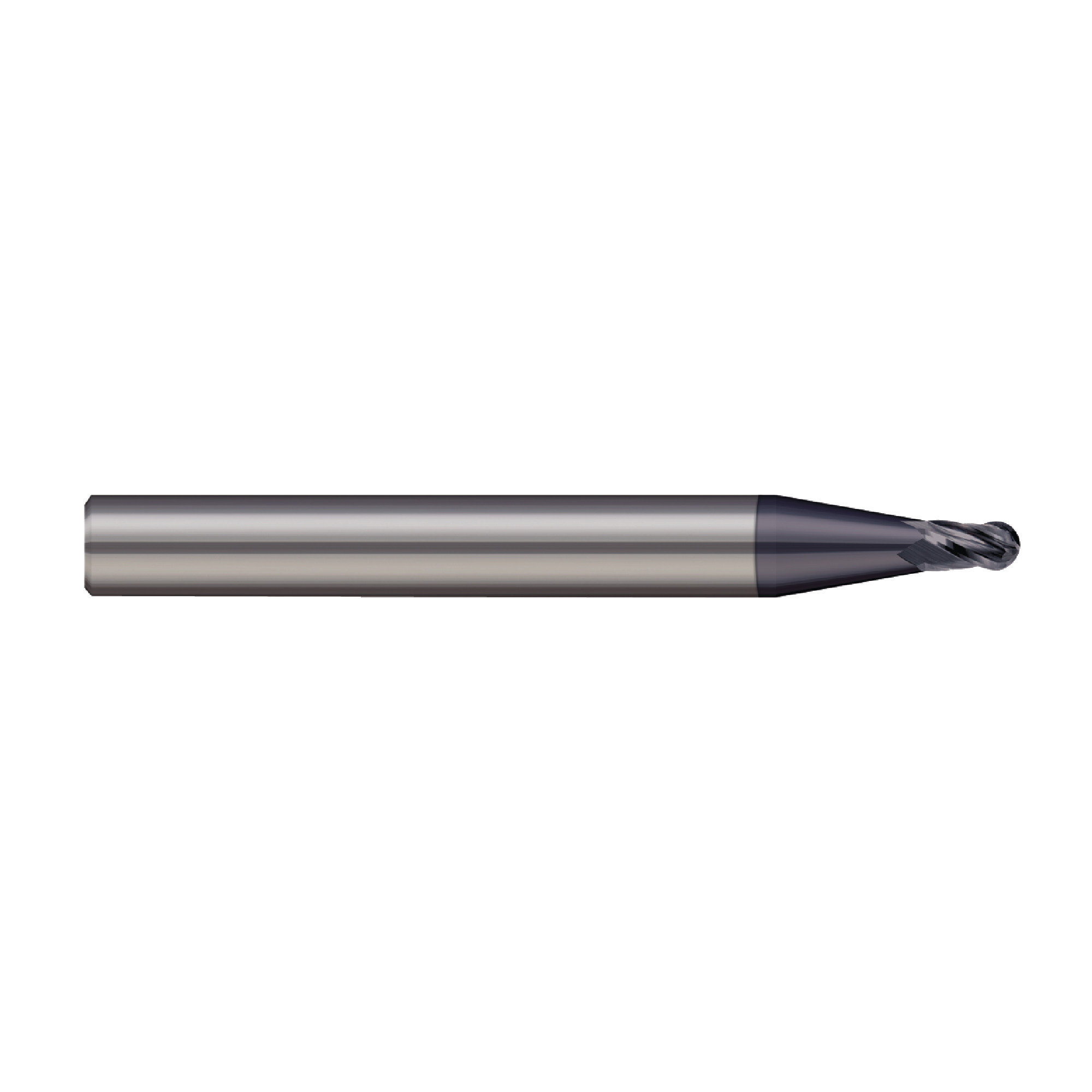 2 Flute nACRo Coated Ball End Mill