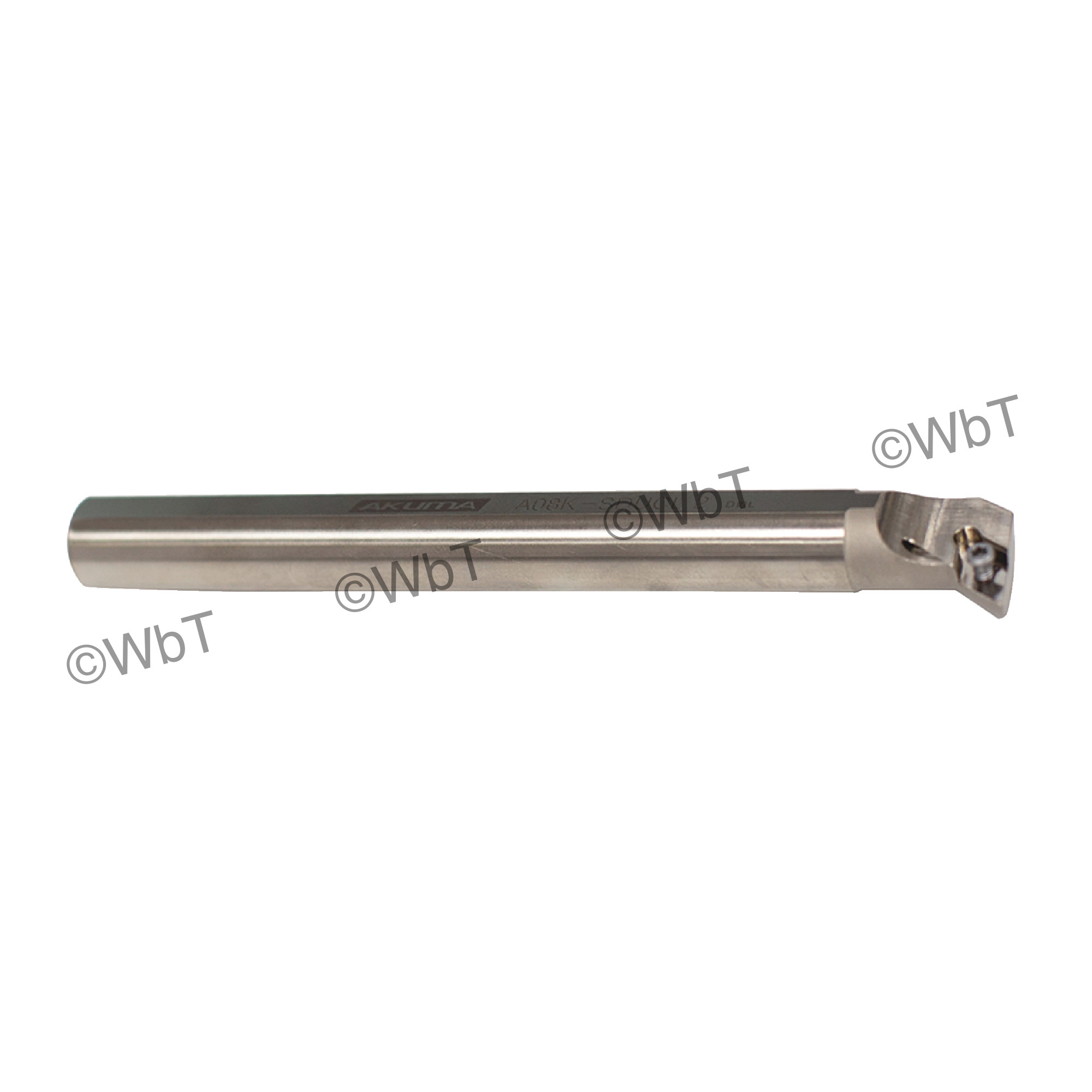 AKUMA - A08K-SDUCL-2 / Steel Boring Bar / 1/2" Shank / DCMT2(1.5)_ / Cooalnt Thru / Left Hand