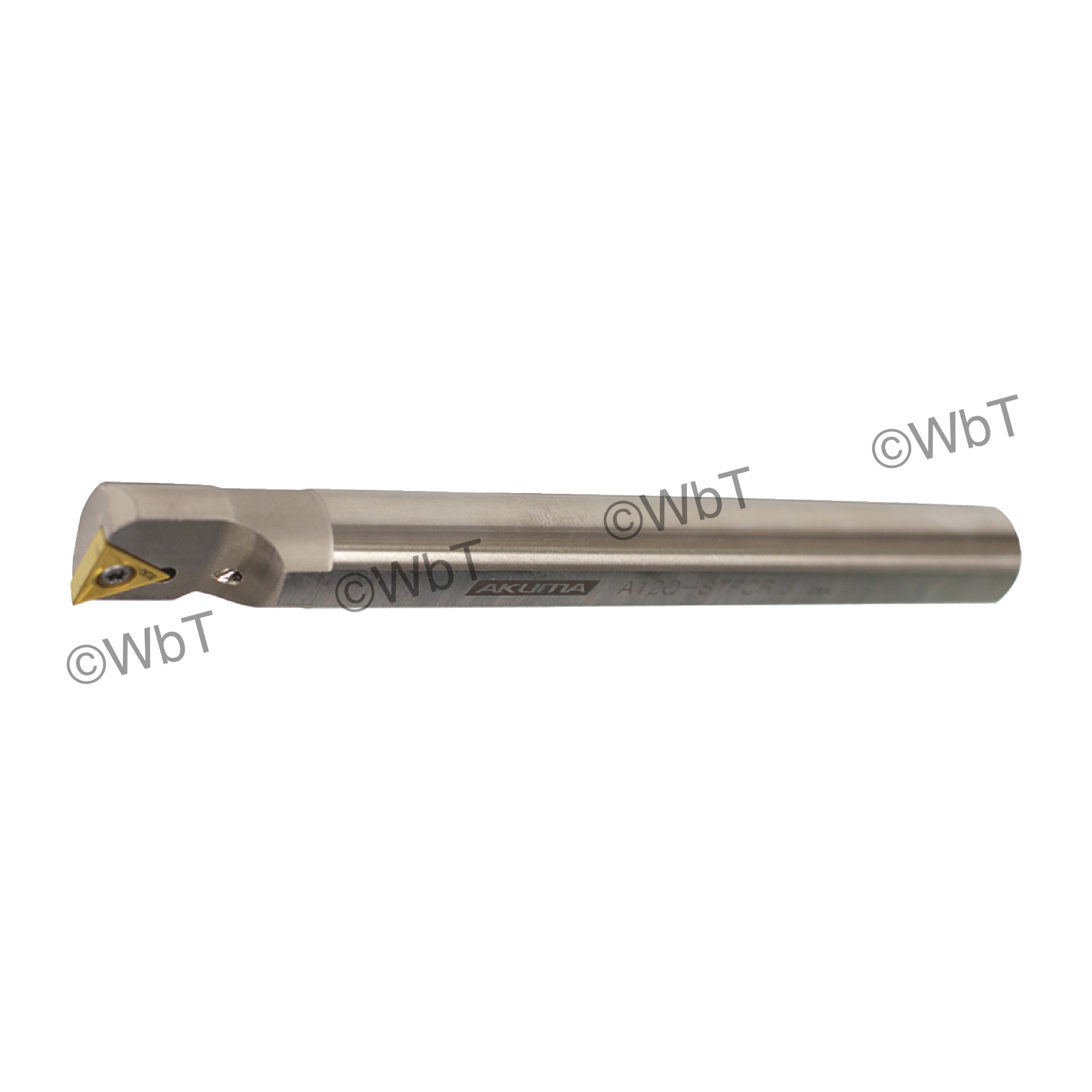 AKUMA - A12Q-STFCR-3 / Steel Boring Bar / 3/4" Shank / TCMT3(2.5)_ / Cooalnt Thru / Right Hand