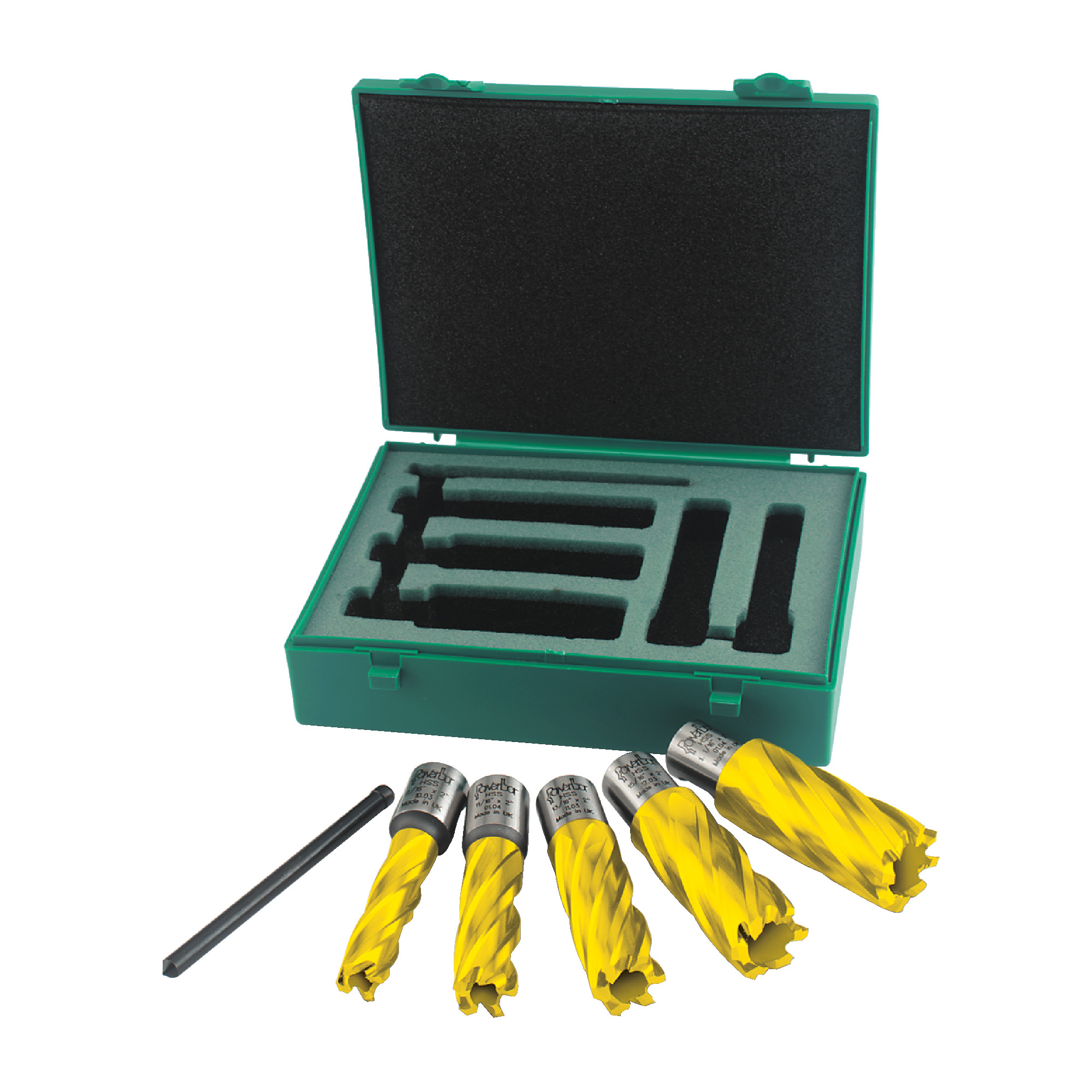 6 Piece H.S.S. TiN Coated Annular Cutter Sets