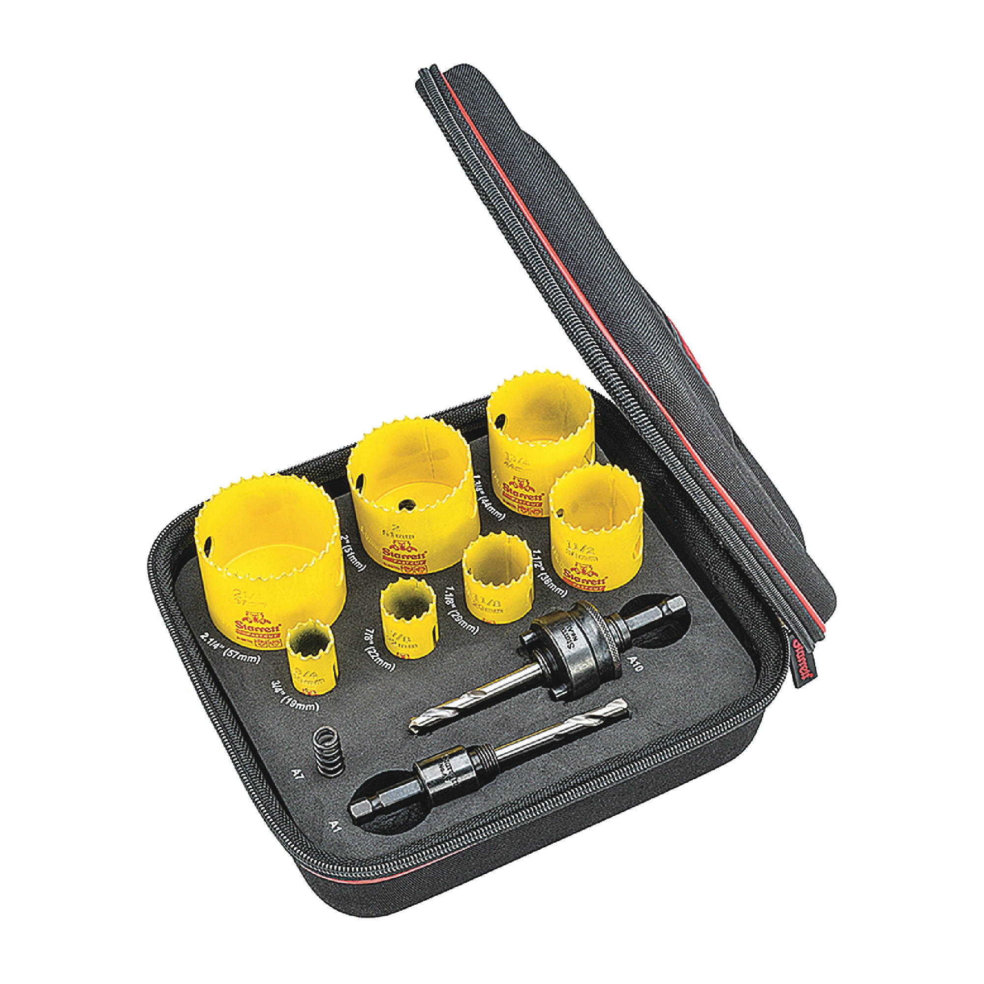Starrett KFC07031-N FCH Plumbers Set With 7 Hoe Saws and 3 Accessories