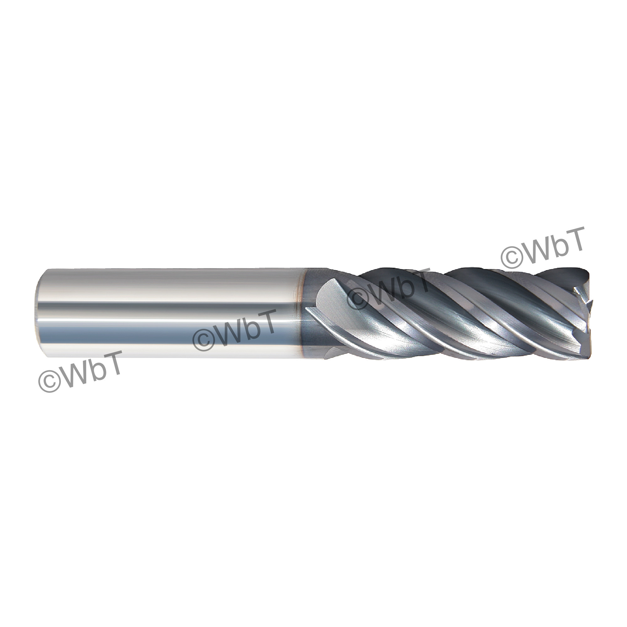 Rushmore USA 3/4" x 1-1/2" Flute Solid Carbide Variable Helix Unequal Index AlTiN Coated Corner Radius 4 Flute Roughing 