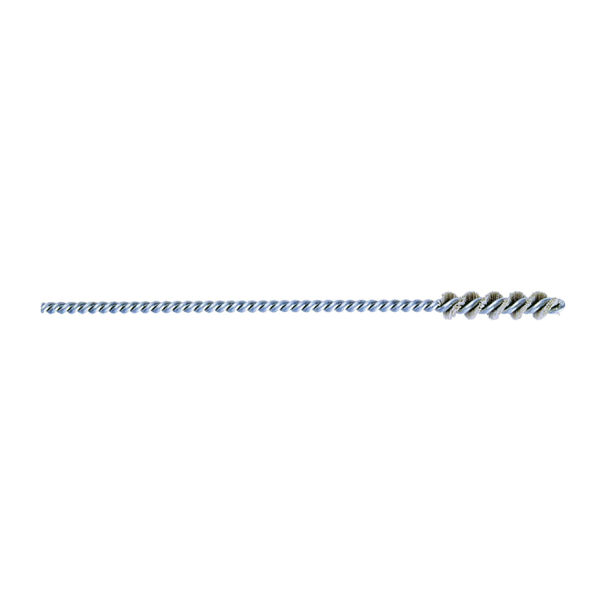Weiler 8-1/2 Length Power And Hand Nylon Tube Brush With Loop Handle 1/2 Diameter Straight Black Nylon Fill 1/8 Stem Diameter