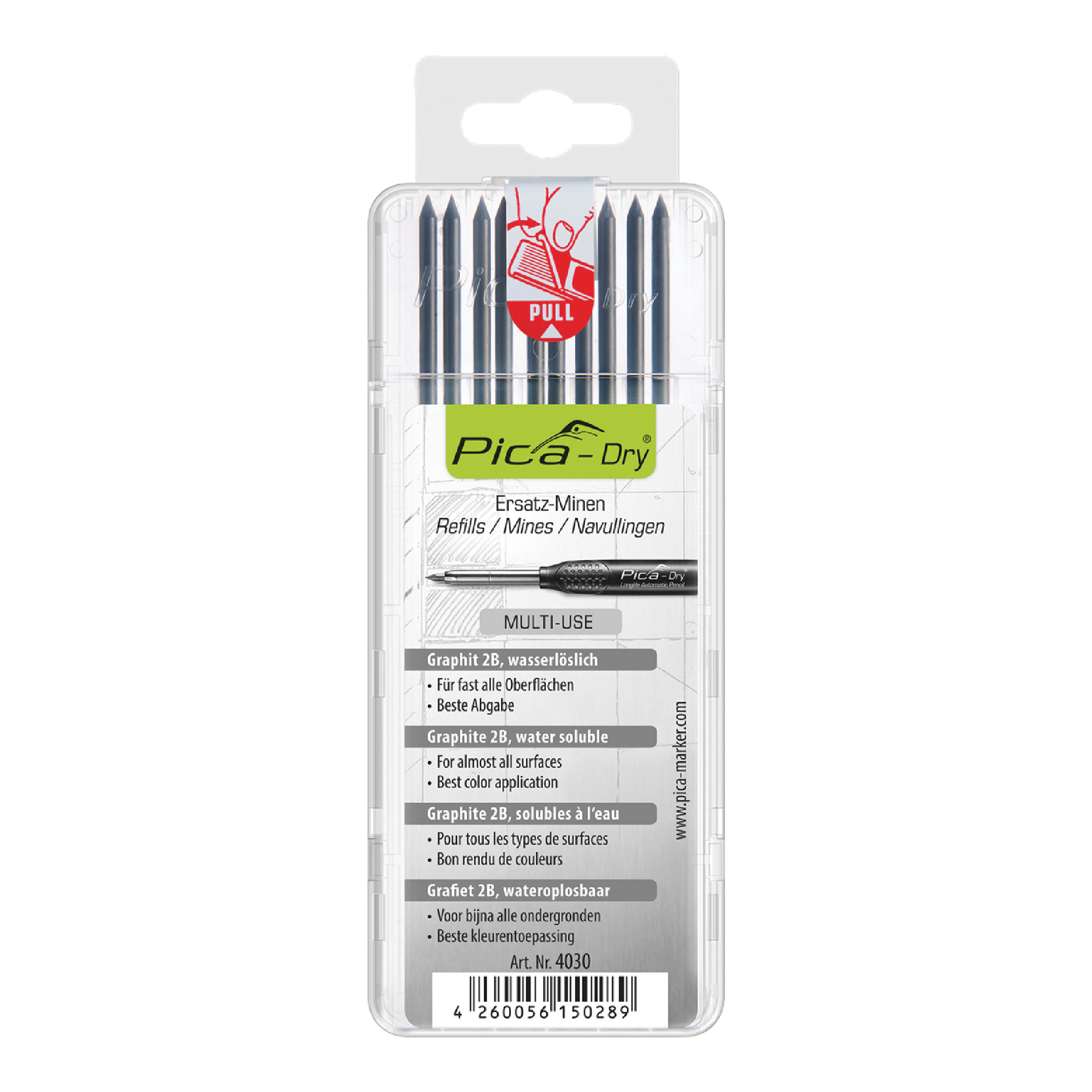 DRY&reg; Water Soluble Multi-Use Graphite Refill Leads