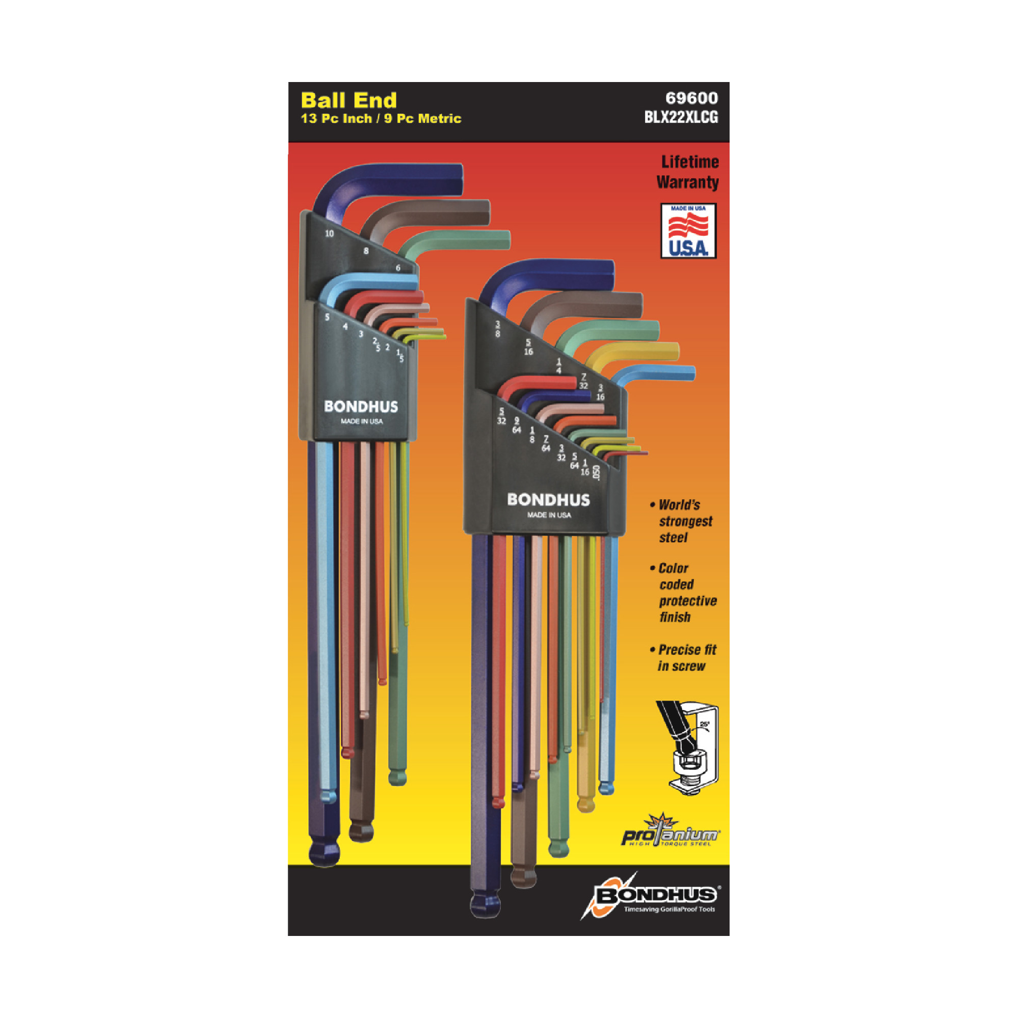 Inch & Metric L-Wrench Set
