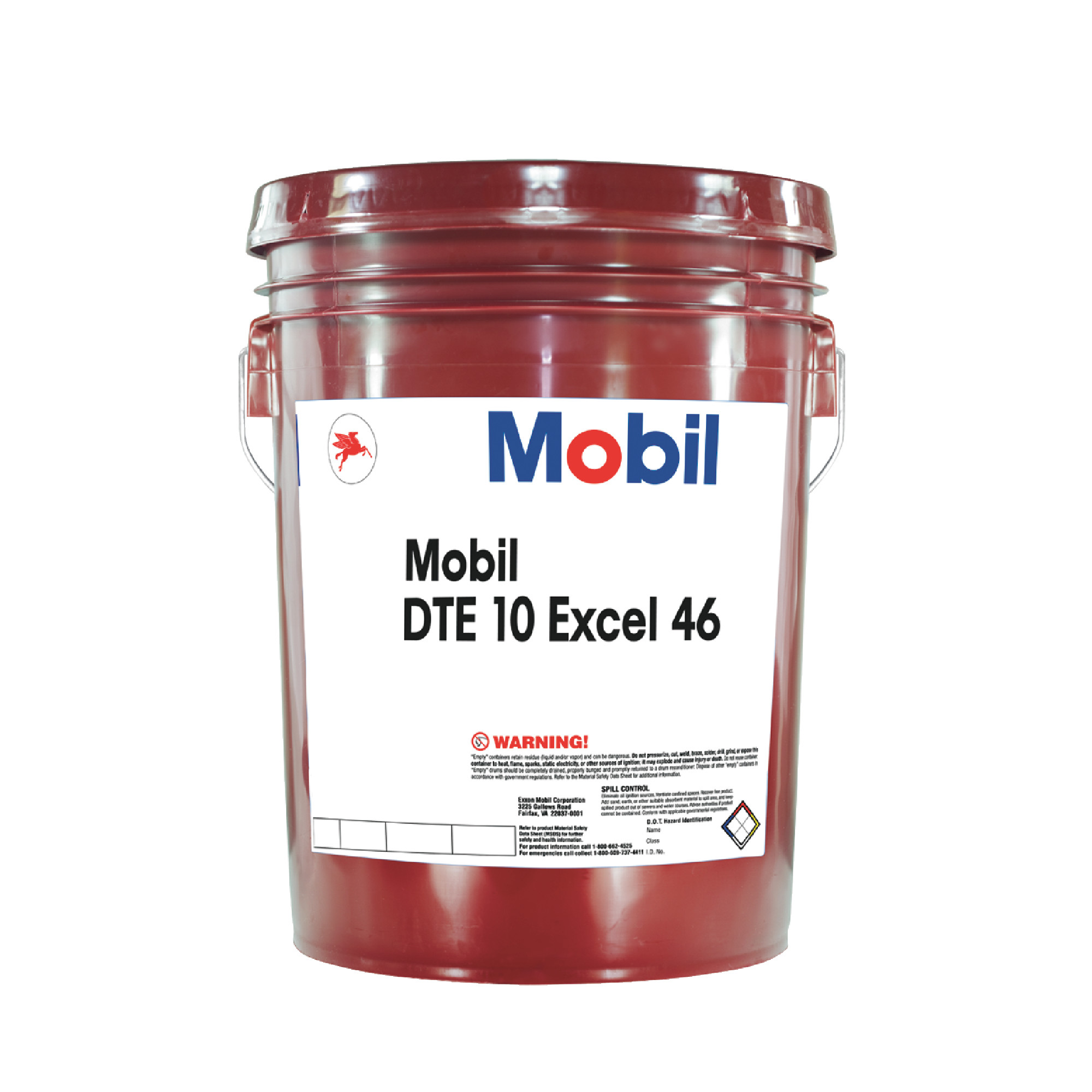 MOBIL DTE 10 EXCEL 46 5 Gallon Pail Hydraulic Fluid