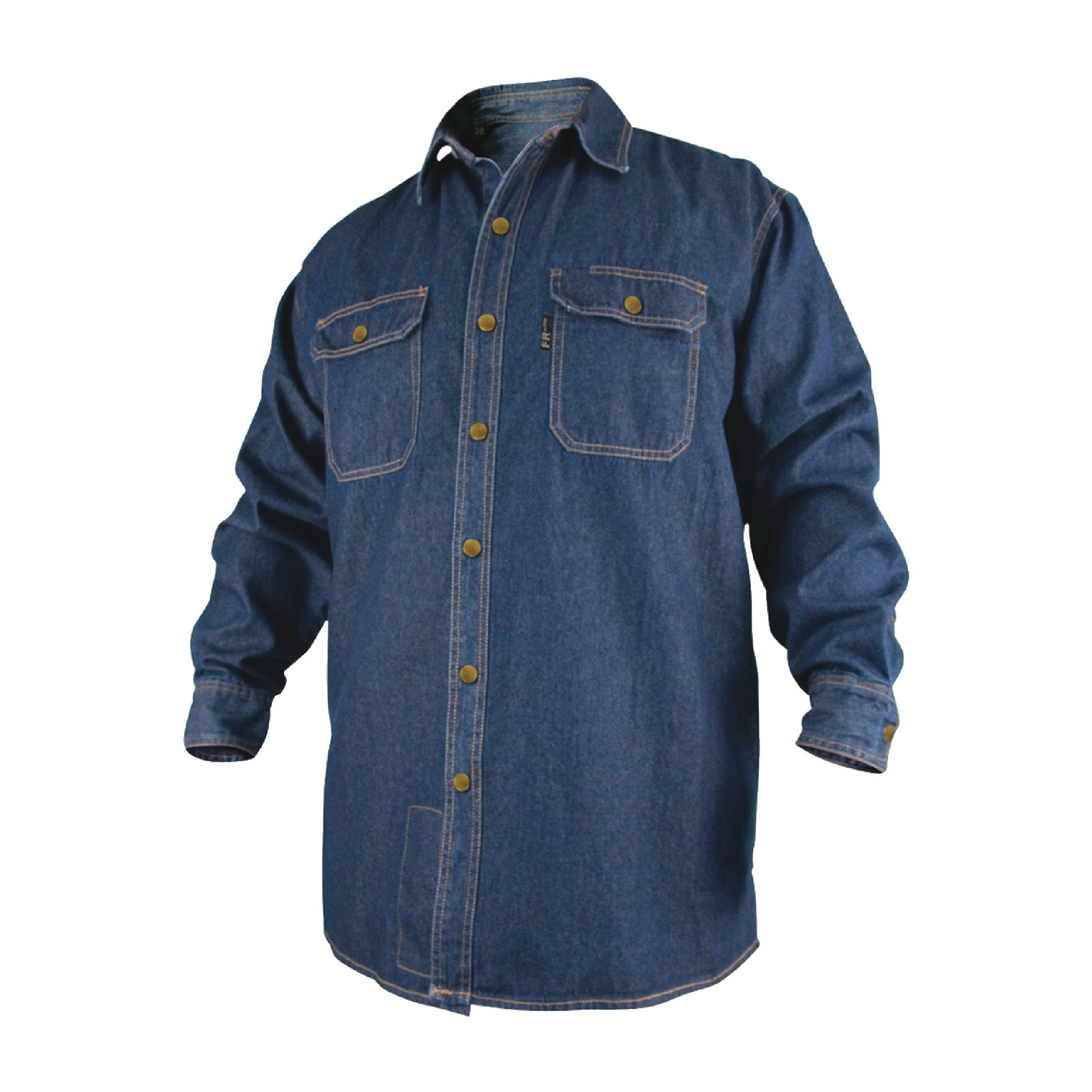 Black Stallion Denim Fire Resistant Cotton Welding Shirt - Size L