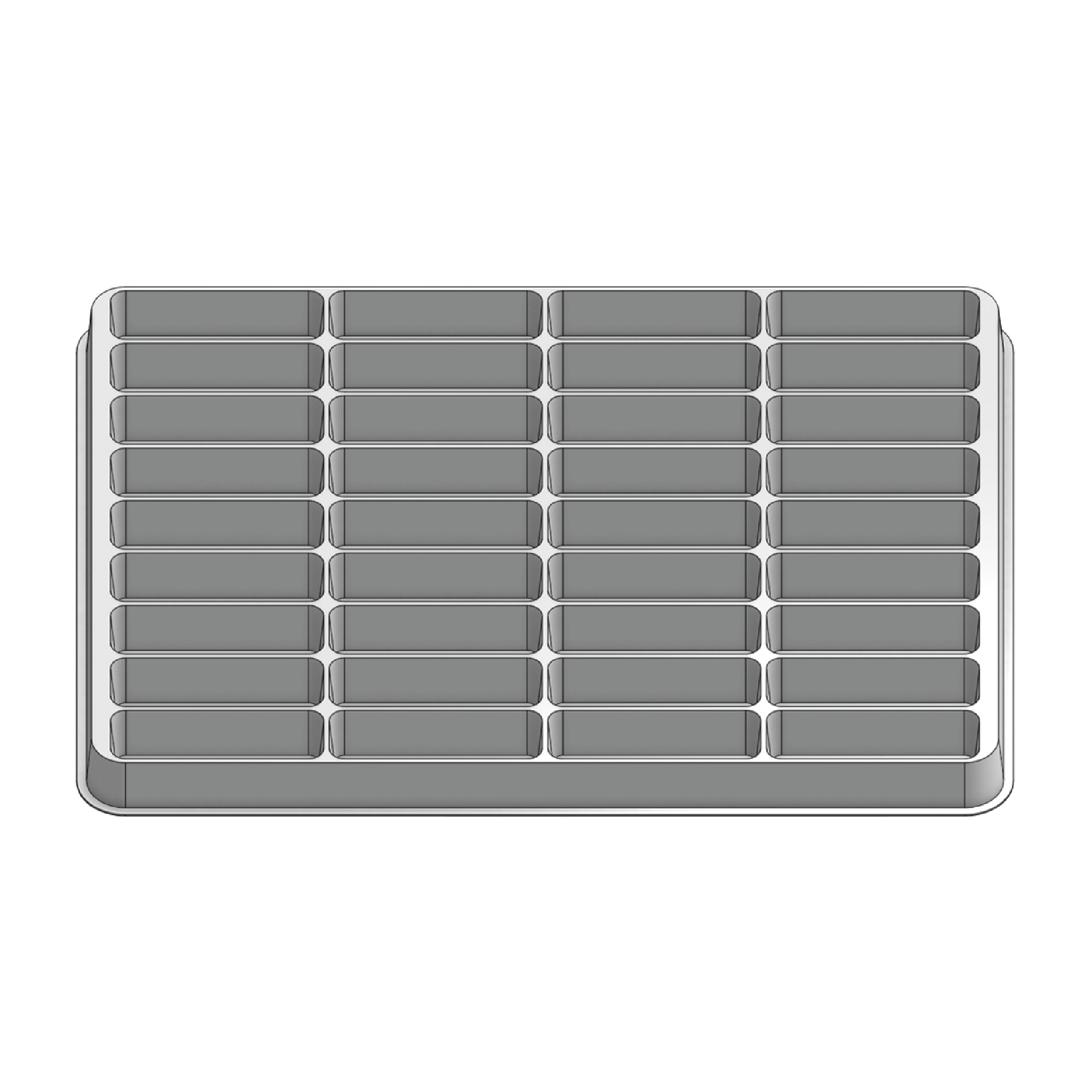 36 Pocket Stock Plastic Tray