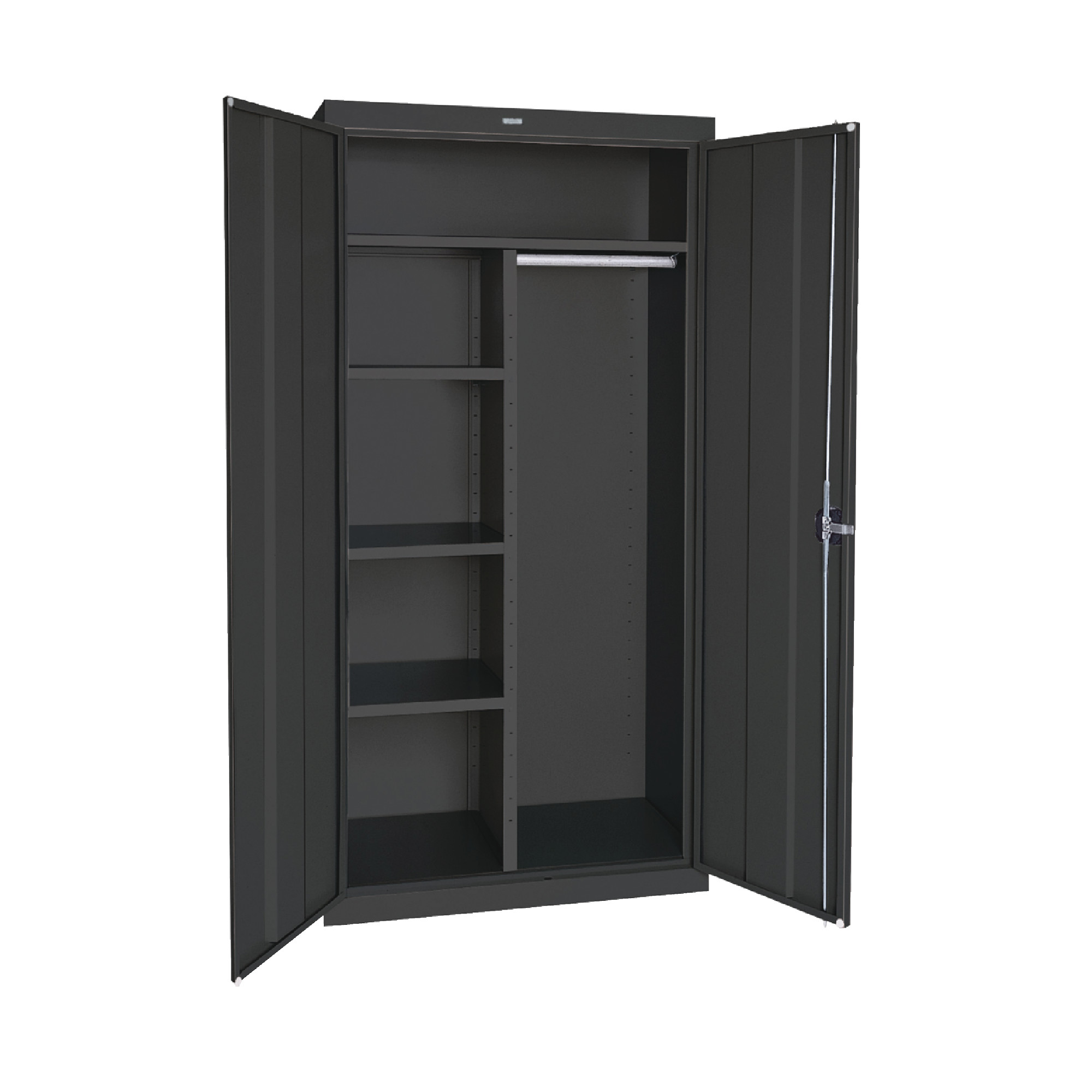 SANDUSKY 36"W x 24"D x 72"H Floor Combination Cabinet - Black