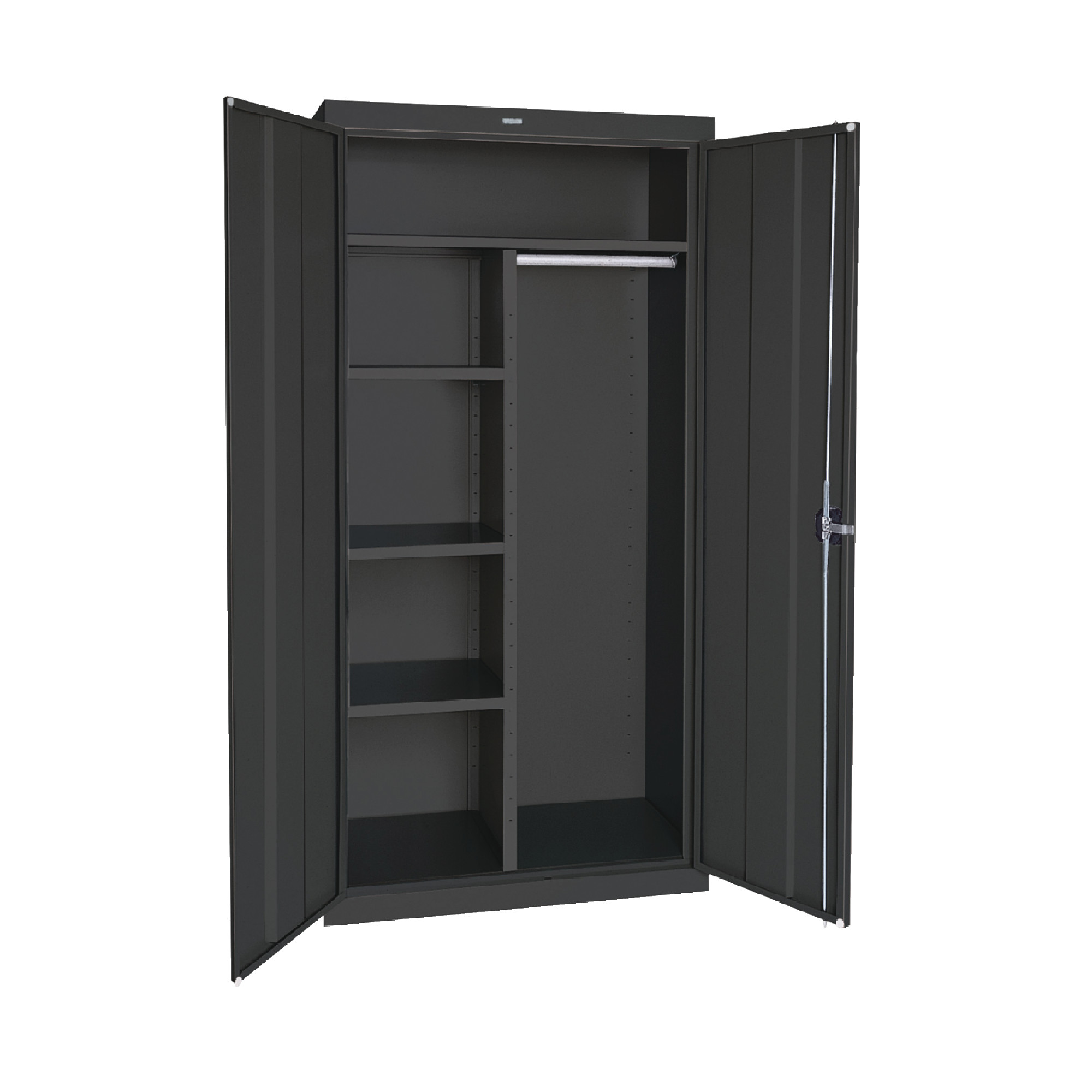 SANDUSKY 46"W x 24"D x 72"H Floor Combination Cabinet - Black