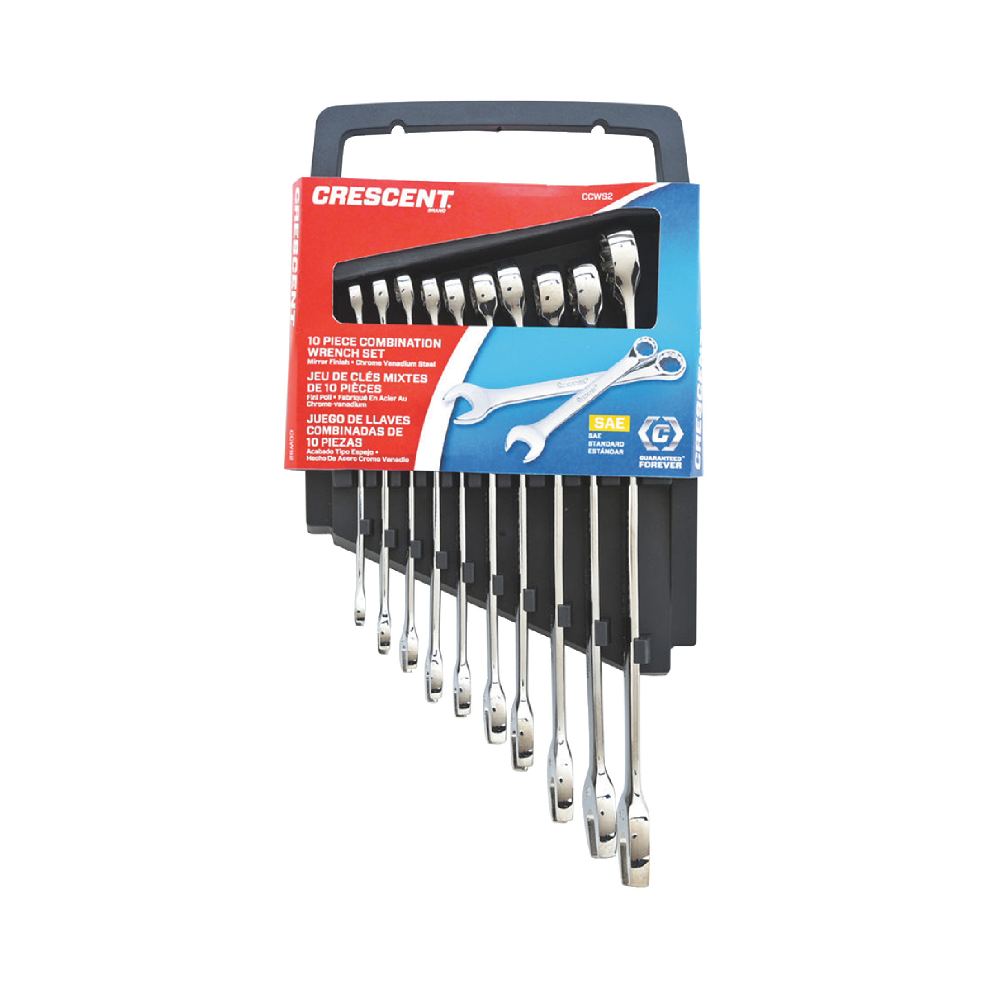 Chrome Finish 8 to 14mm Combination Wrench Set