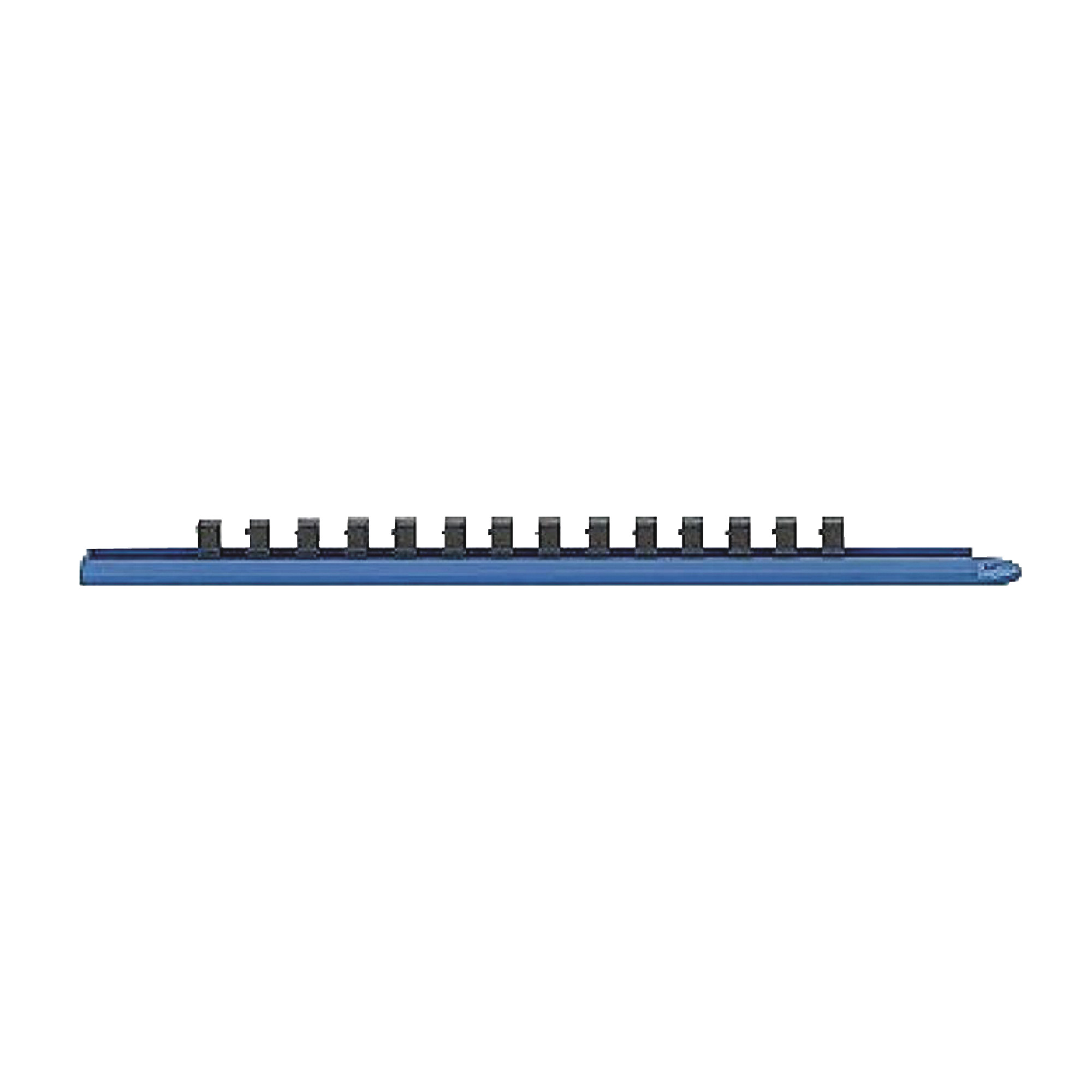 1/4" Drive 9" Blue Socket Rail With 13 Clips - Model: 83106