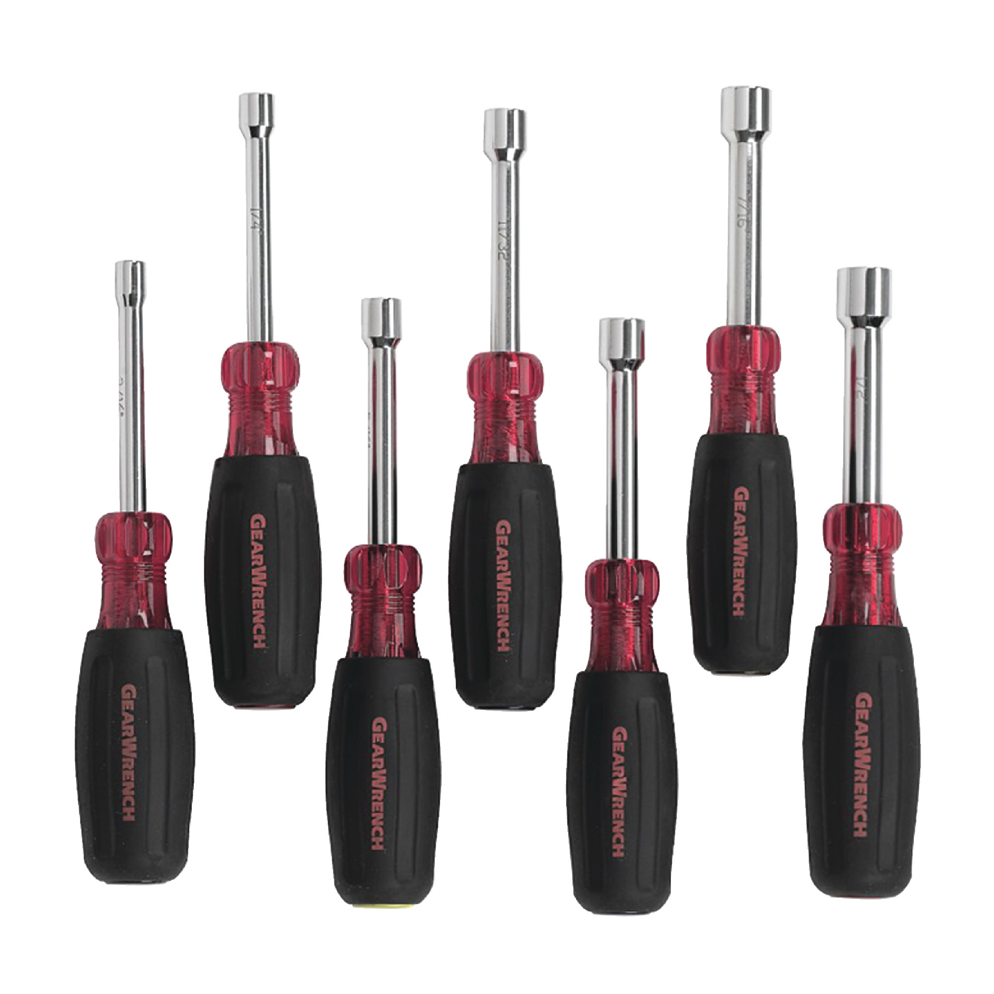 7 Piece 3/16" to 1/2" Hollow Shaft Nut Driver Set - Model: 82765
