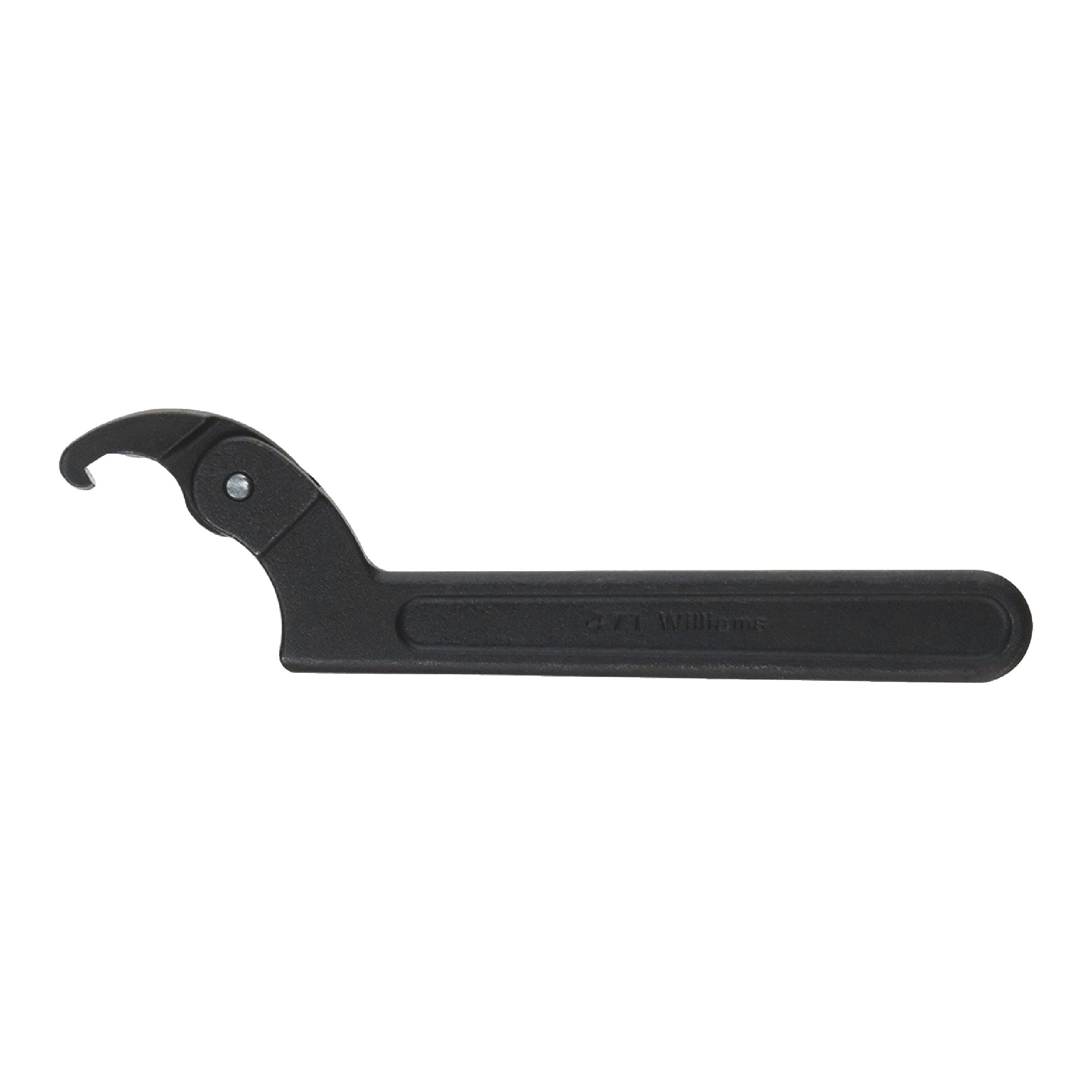 Adjustable Hook Spanner Wrench - Model: 472  Diameter: 1-1/4" - 3"  Height: 5/32"  Overall Length: 7-1/4"