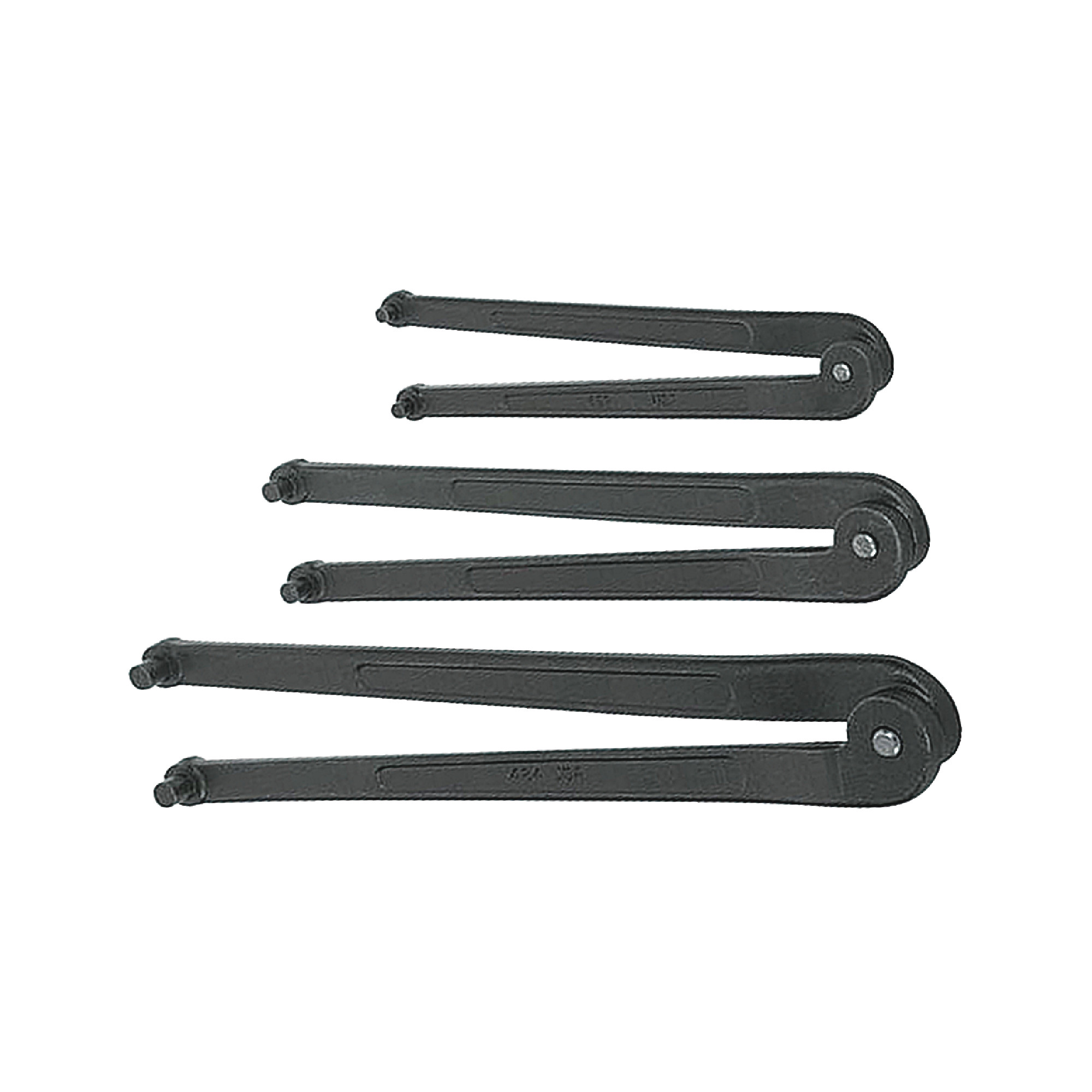 3 Piece Adjustable Face Spanner Wrench Set - Model: WS-483